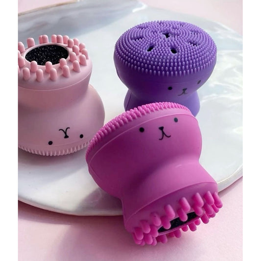 Esponja de Limpeza Facial Esfoliante Polvinho