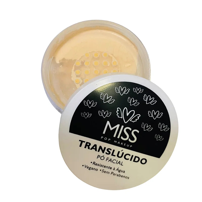 Pó Facial Translúcido Miss Pop Makeup
