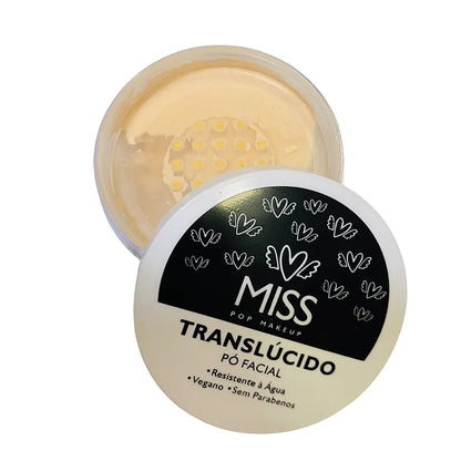 Pó Facial Translúcido Miss Pop Makeup
